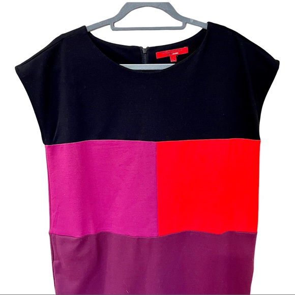 Narciso Rodriguez for Design Nation Panel-Blocked Sheath Dress (M) - Picture 4 of 8